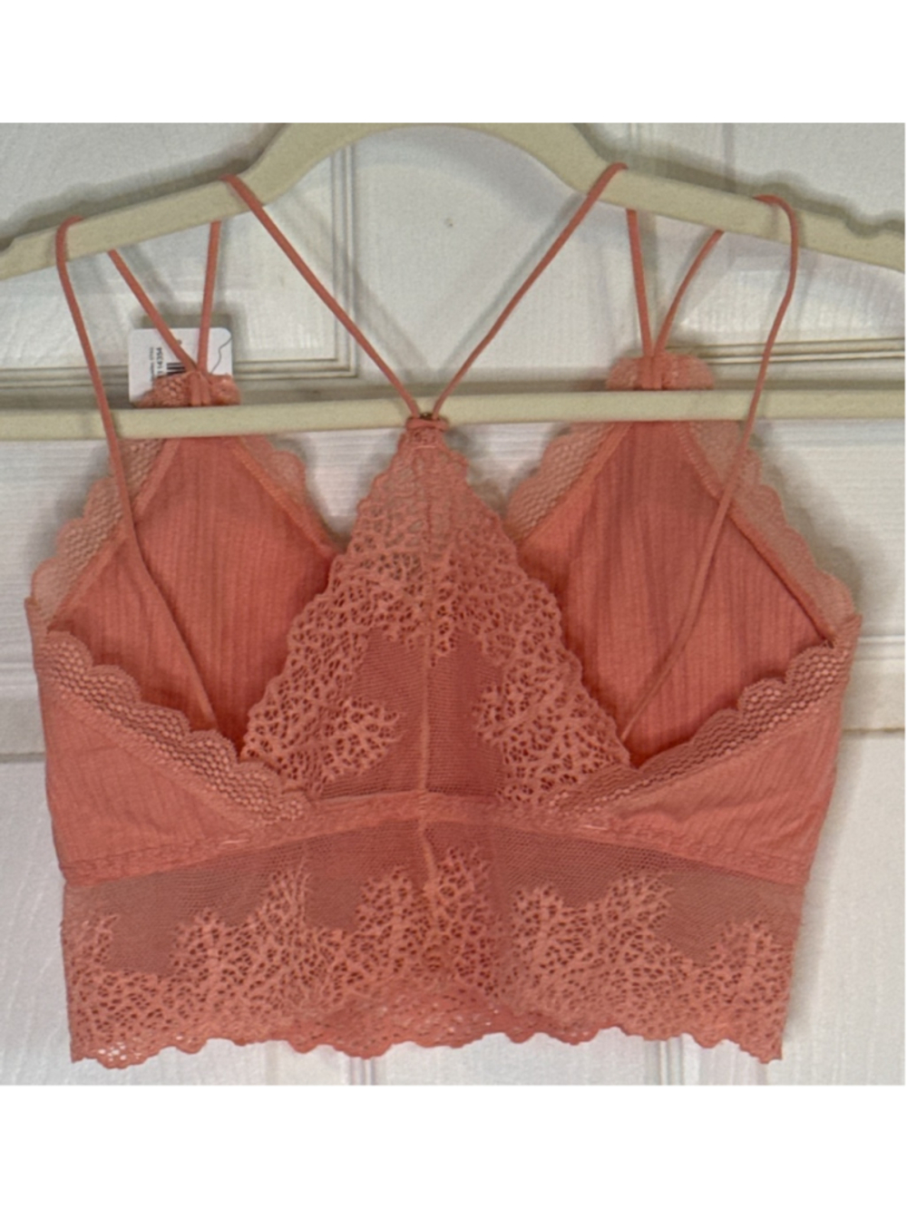 Women's Anemone Coral Ribbed Lace Bralette M/L - Picture 2 of 3